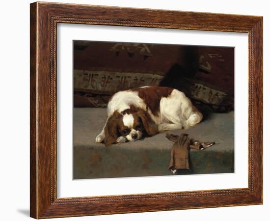 King Charles Spaniel Resting-Frederick Hall-Framed Giclee Print