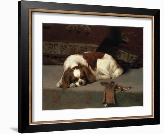 King Charles Spaniel Resting-Frederick Hall-Framed Giclee Print