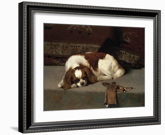 King Charles Spaniel Resting-Frederick Hall-Framed Giclee Print