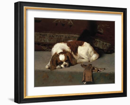 King Charles Spaniel Resting-Frederick Hall-Framed Giclee Print