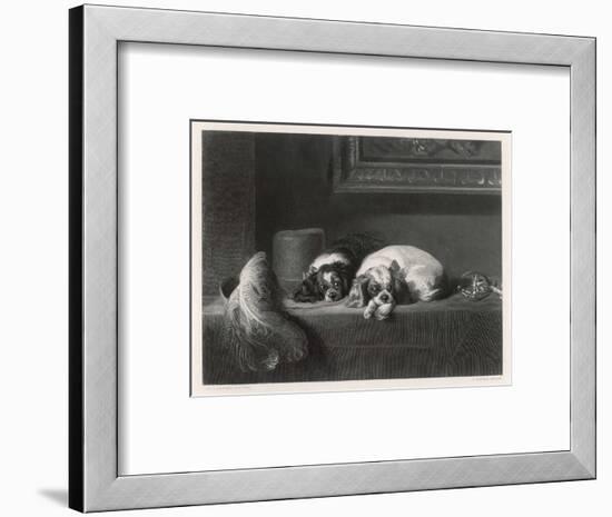 King Charles Spaniels the Cavalier Pets-J. Outrim-Framed Art Print