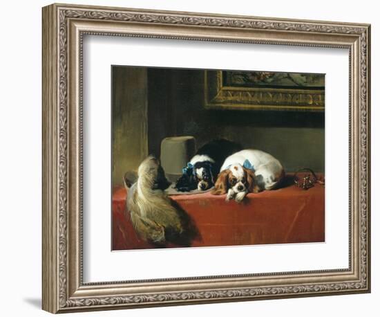 King Charles Spaniels ('The Cavalier's Pets')-Edwin Henry Landseer-Framed Giclee Print