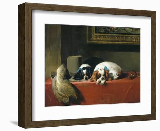 King Charles Spaniels ('The Cavalier's Pets')-Edwin Henry Landseer-Framed Giclee Print