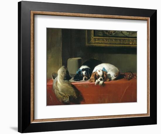 King Charles Spaniels ('The Cavalier's Pets')-Edwin Henry Landseer-Framed Giclee Print