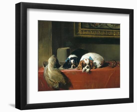 King Charles Spaniels ('The Cavalier's Pets')-Edwin Henry Landseer-Framed Giclee Print