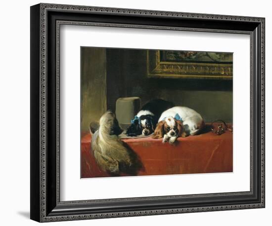 King Charles Spaniels ('The Cavalier's Pets')-Edwin Henry Landseer-Framed Giclee Print