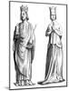 King Charles V of France (1337-138) and Joanna of Bourbon (1338-137), 1849-null-Mounted Giclee Print