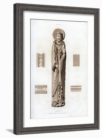 King Clovis I, C1100-Henry Shaw-Framed Giclee Print