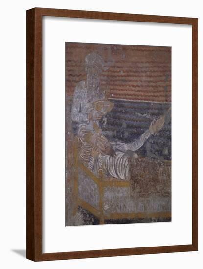King Clovis of Franks Ill in His Bed-null-Framed Giclee Print