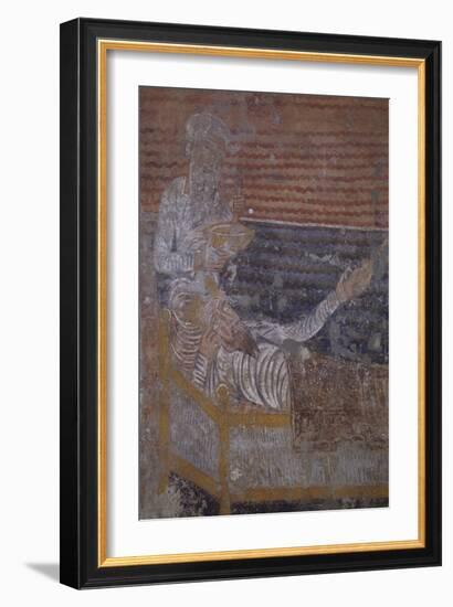 King Clovis of Franks Ill in His Bed-null-Framed Giclee Print