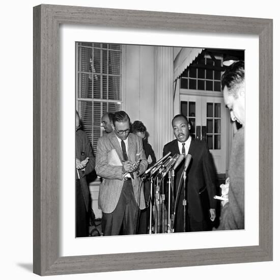 King Conference with President-Associated Press-Framed Photographic Print