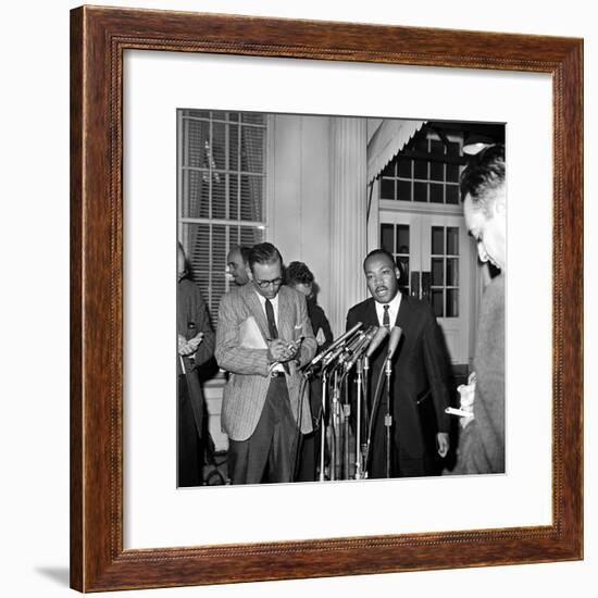 King Conference with President-Associated Press-Framed Photographic Print