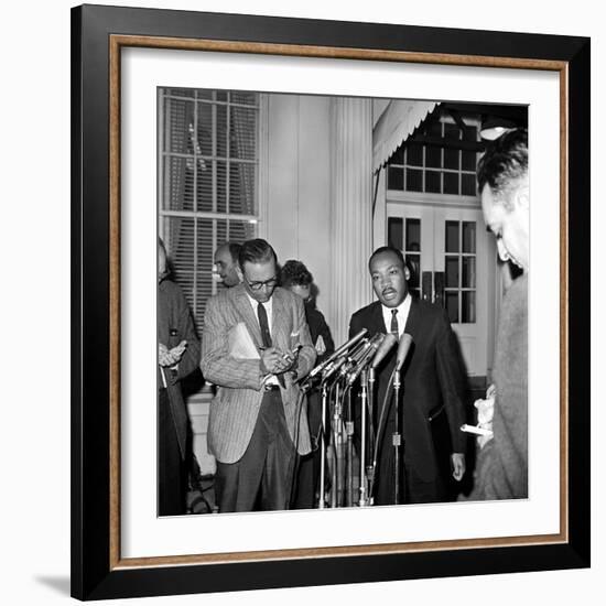 King Conference with President-Associated Press-Framed Photographic Print