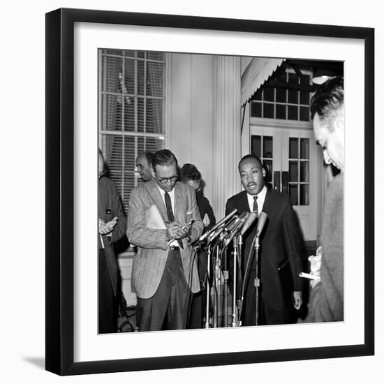 King Conference with President-Associated Press-Framed Photographic Print