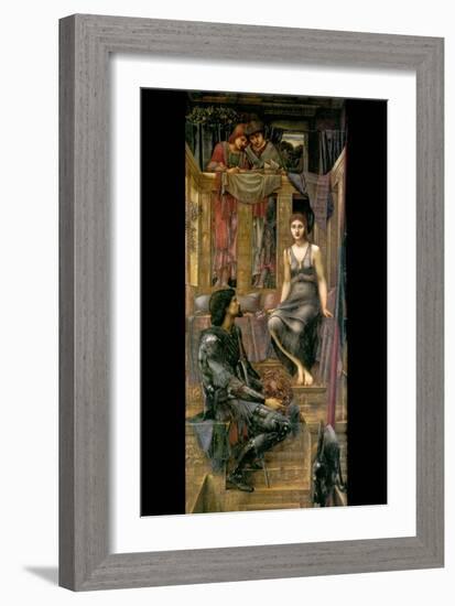 King Cophetua and the Beggar Maid-Edward Burne-Jones-Framed Art Print