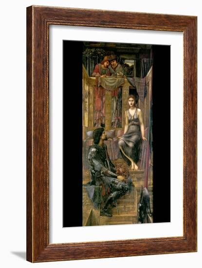 King Cophetua and the Beggar Maid-Edward Burne-Jones-Framed Art Print