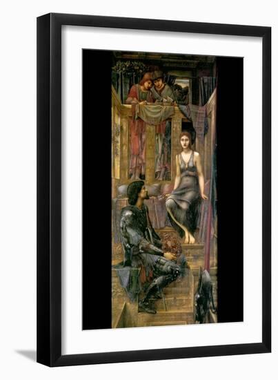 King Cophetua and the Beggar Maid-Edward Burne-Jones-Framed Art Print