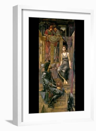 King Cophetua and the Beggar Maid-Edward Burne-Jones-Framed Art Print