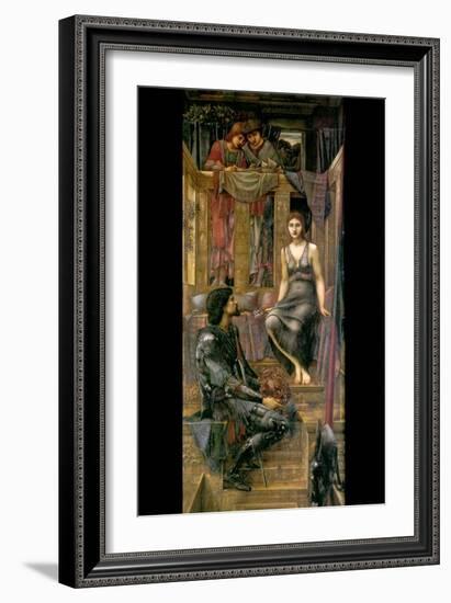 King Cophetua and the Beggar Maid-Edward Burne-Jones-Framed Art Print