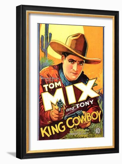 King Cowboy, 1928-null-Framed Premium Giclee Print