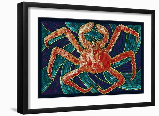 King Crab - Mosaic-Lantern Press-Framed Art Print