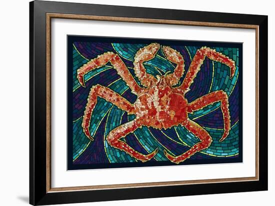 King Crab - Mosaic-Lantern Press-Framed Art Print