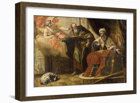 King David and Ahitophel-Gasparo Diziani-Framed Giclee Print