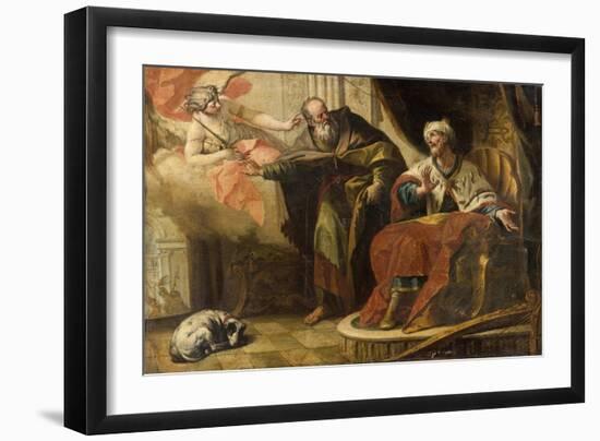 King David and Ahitophel-Gasparo Diziani-Framed Giclee Print