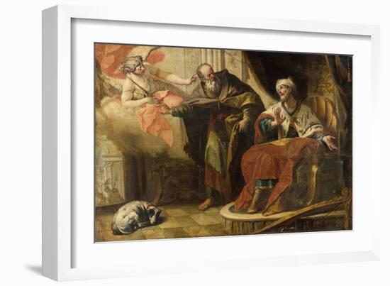 King David and Ahitophel-Gasparo Diziani-Framed Giclee Print