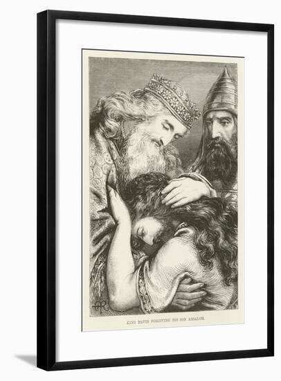 King David Forgiving His Son Absalom-null-Framed Giclee Print