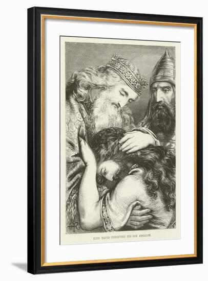 King David Forgiving His Son Absalom-null-Framed Giclee Print