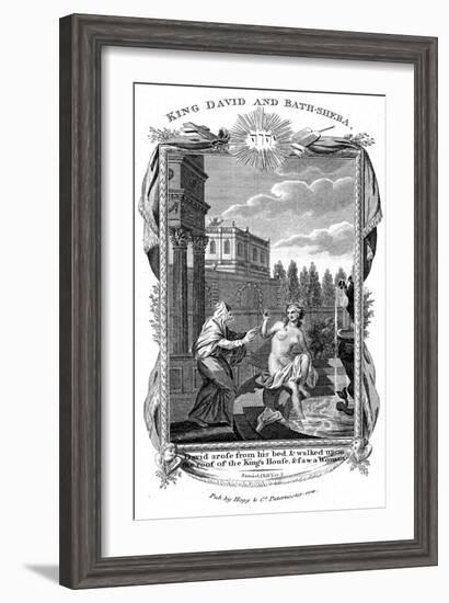 King David Looking Down at Bathsheba, C1804-null-Framed Giclee Print