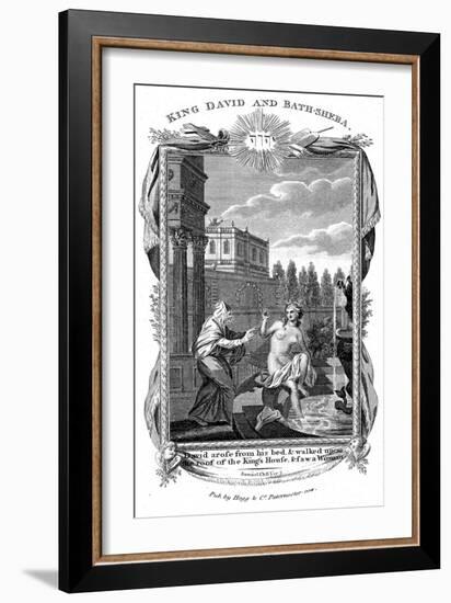 King David Looking Down at Bathsheba, C1804-null-Framed Giclee Print