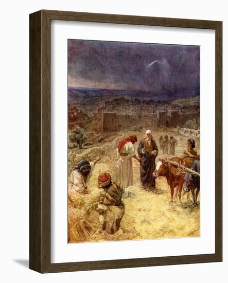 King David purchasing the threshing floor - Bible-William Brassey Hole-Framed Giclee Print