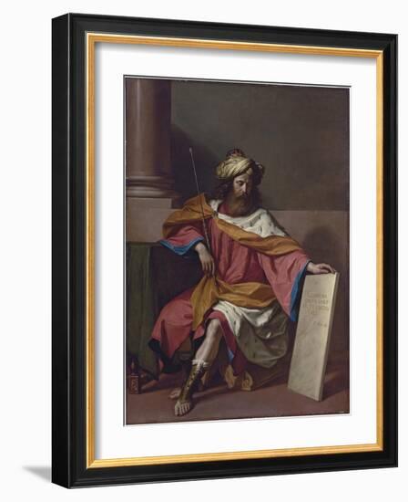 King David-Guercino-Framed Giclee Print