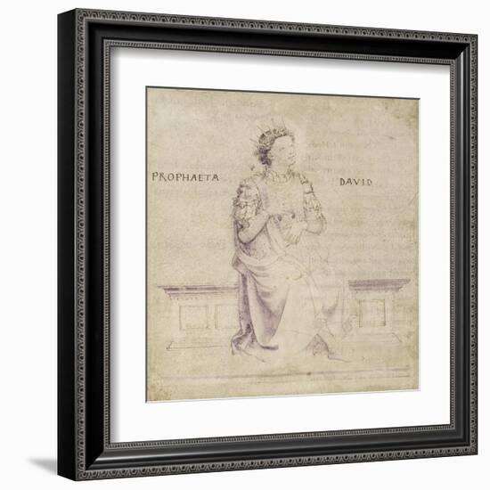 King David-Fra Angelico-Framed Art Print