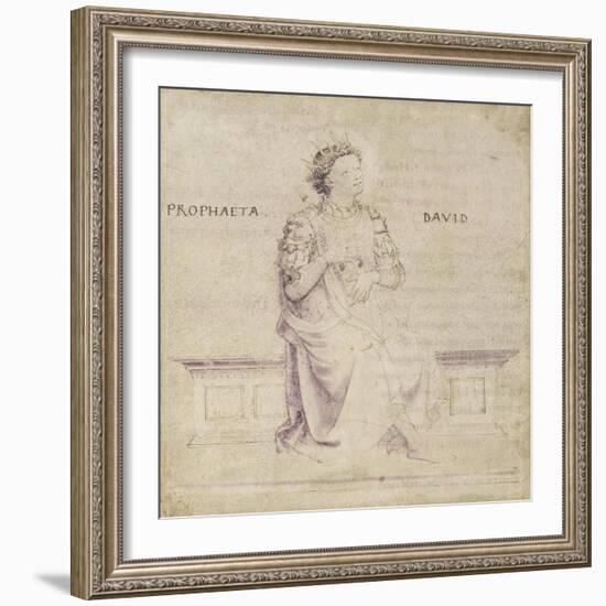 King David-Fra Angelico-Framed Art Print