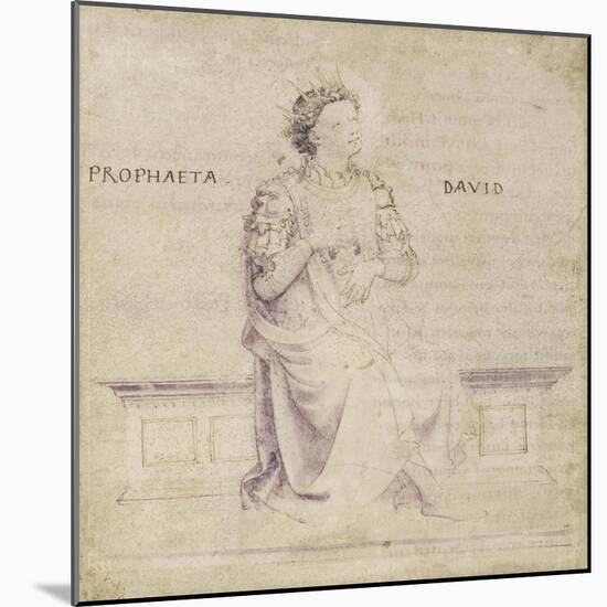 King David-Fra Angelico-Mounted Art Print