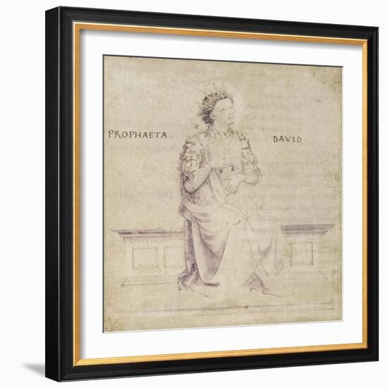 King David-Fra Angelico-Framed Art Print