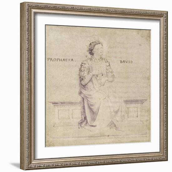 King David-Fra Angelico-Framed Premium Giclee Print