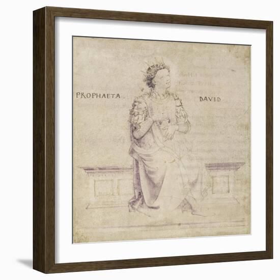 King David-Fra Angelico-Framed Premium Giclee Print