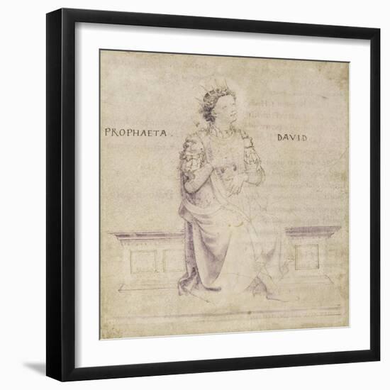 King David-Fra Angelico-Framed Premium Giclee Print