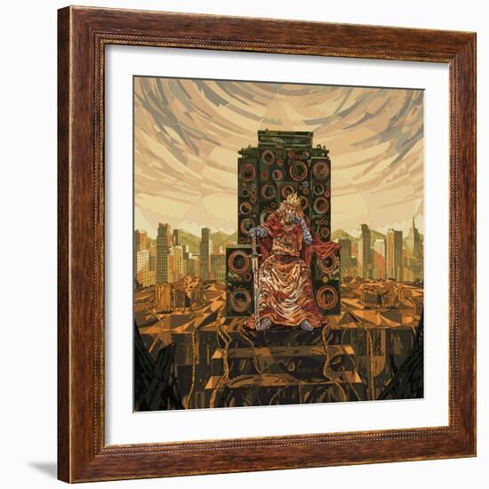 King Deluxe-HR-FM-Framed Art Print