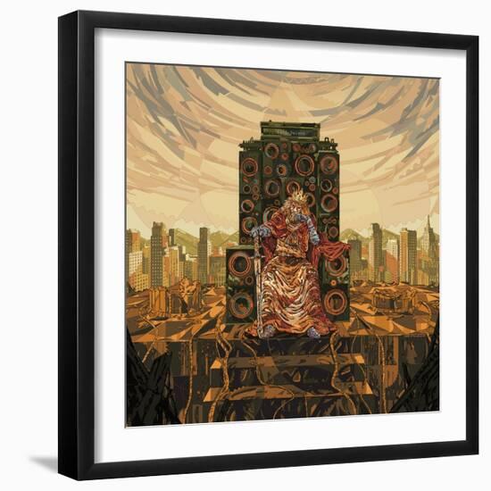 King Deluxe-HR-FM-Framed Art Print