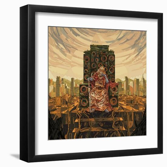 King Deluxe-HR-FM-Framed Art Print