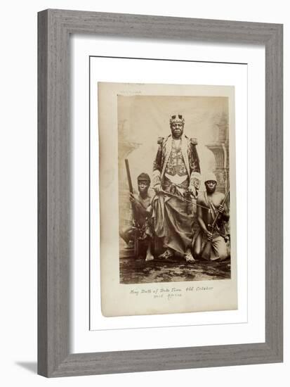 King Duke of Duke Town, Old Calabar, West Africa, C.1890-null-Framed Giclee Print