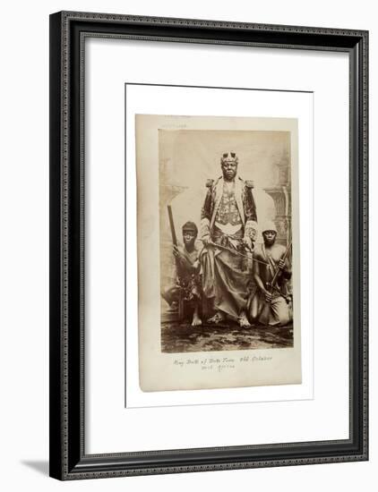 King Duke of Duke Town, Old Calabar, West Africa, C.1890-null-Framed Giclee Print