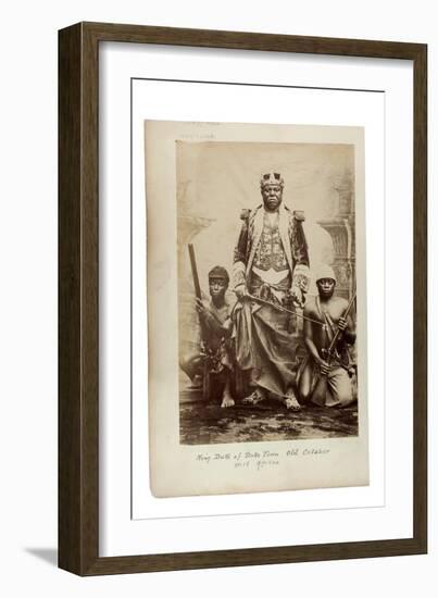 King Duke of Duke Town, Old Calabar, West Africa, C.1890-null-Framed Giclee Print