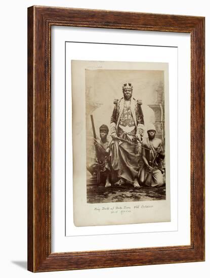 King Duke of Duke Town, Old Calabar, West Africa, C.1890-null-Framed Giclee Print