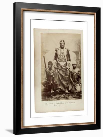 King Duke of Duke Town, Old Calabar, West Africa, C.1890-null-Framed Giclee Print